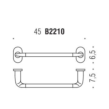 Тримач рушників Colombo Design Bart B2210 (3502) 3502 фото