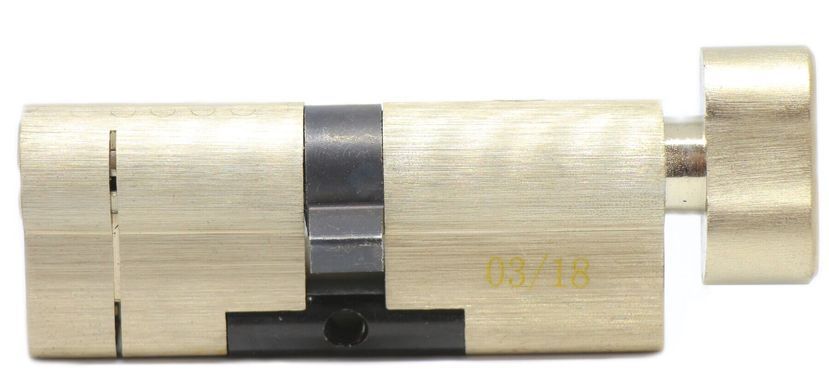 Дверний циліндр HardLock K-series 80мм (40х40Т) Сатин (ключ-тумблер) new-80-40x40ts фото
