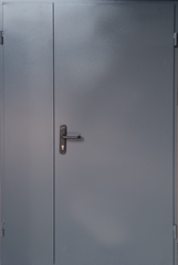 Двері вхідні REDFORT 1200 Технічні 2 листа металу сірі 40300701 фото