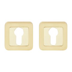 Накладка дверная под ключ RDA Cube, Sens RY-40 полированная латунь/матовая латунь (34772) 34772 фото
