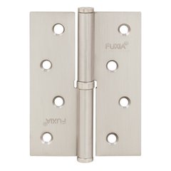 Завіса дверна Fuxia 100 * 2,5 (1 підшипник, сталь) матовий нікель (права) (12539) 12539 фото