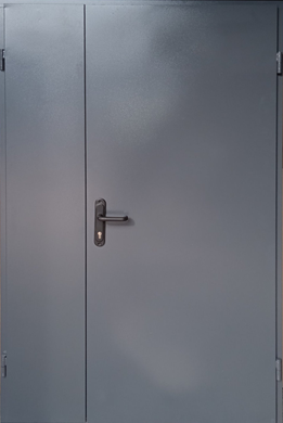 Двері вхідні REDFORT 1200 Технічні 2 листа металу сірі 40300701 фото