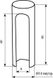 Колпачок для дверной петли STV SC14 матовый хром (алюминий) (14835)