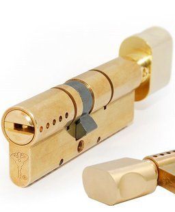 Цилиндр MUL-T-LOCK INTERACTIVE+ XP 105 мм ( 50x55T ) Ключ-Тумблер 5KEY CAM30 Латунь / Латунь полированная MTL7000021327 фото