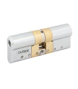 Циліндр ABLOY PROTEC2 HARD MOD 98 мм (62Hx36) Ключ-Ключ 3KEY CY332 CAM30 Хром полірований ABL7000007184 фото