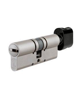 Циліндр MUL-T-LOCK MT5+ XP 62 мм (31x31T) Ключ-Тумблер O / K CAM30 Нікель сатин / Чорна фарба MTL7000020029 фото