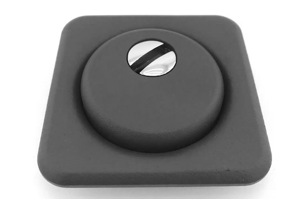 Броненакладка Protect 18mm c кольцом (без ответной части), квадратная, BLACK черная 51117 фото