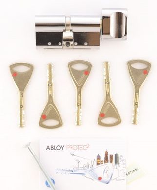 Цилиндр ABLOY PROTEC2 MOD 82 мм ( 31x51T ) Ключ-Тумблер 5KEY CY323 CAM30 Хром полированный / Хром полированный ABL7000015669 фото