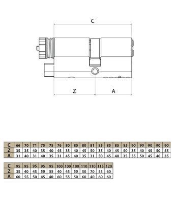 Циліндр MUL-T-LOCK INTERACTIVE+ 90 мм (35Zx55) Ключ-Тумблер ENTR 2KEY CAM30 Нікель сатин MTL7000015063 фото