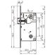 AGB B010135003 Механізм WC для міжкімнатних дверей латунь (432)