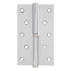 Завіса дверна Fuxia 125 * 2,5 (1 підшипник, сталь) хром (ліва) (25060) 25060 фото