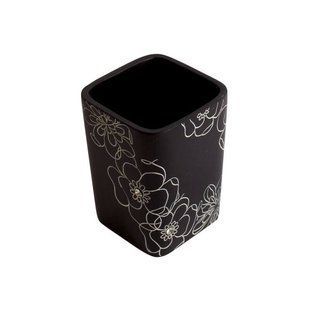 Стакан для зубних щіток Trento Crystal Nero (25009) 25009 фото
