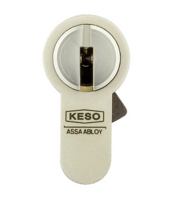 Циліндр KESO B 8000_Ω2 MOD 60 мм / 30x30 Ключ-ключ 3KEY CAM30 Нікель сатин KES7000018876 фото